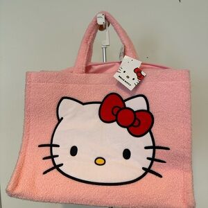 Viral Hello Kitty Pink Sherpa Tote Bag Never Used